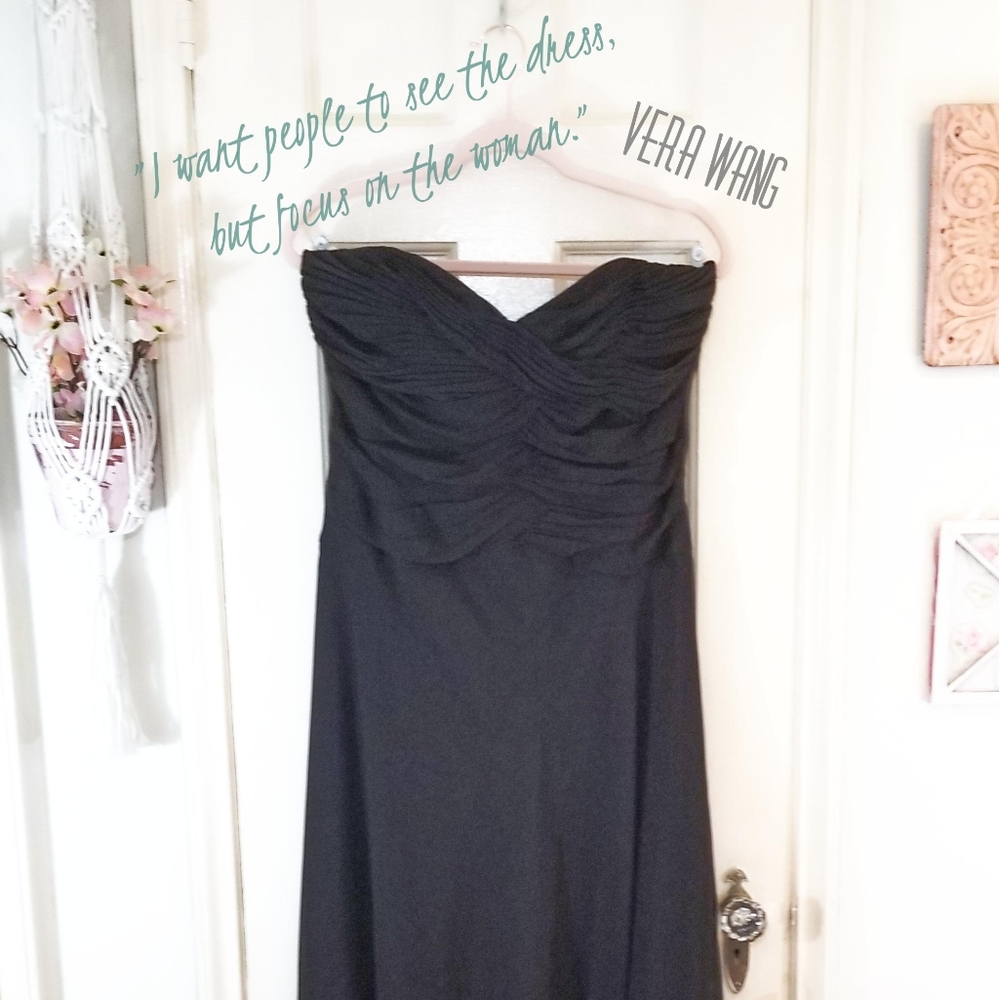 Vintage White House Black Market Strapless Dress